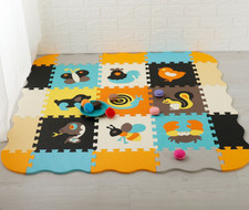 Baby Crawling Play Mat, Thick Interlocking Foam Floor Tiles, Non Toxic Foam