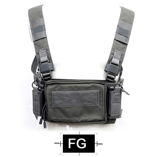 Tactical Combat Chest Rig Vest w/ 5.56 Magazine Pouch Recon Harness Pack Airsoft - Picture 19 of 23