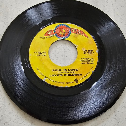 Love's Children ** Soul Is Love / This Is The End - 1971 US Import 7" - Picture 3 of 4