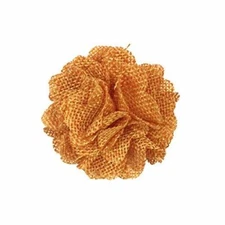 Wrapables Shabby Chic Burlap Rose Flower (Set of 20), Orange