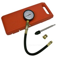Small - Large Engine Compression Tester Gauge Kit Set Tool Spark W Plug Adapters Small - Large Engine Compression Tester Gauge Kit Set Tool Spark W Plug Adapters