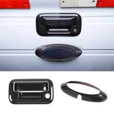Tailgate Handle Cover & Rear Logo Badge Ring Trim Decor For Ford F150 2009-2014