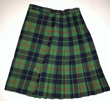 Vintage Laird Porch Of Scotland Skirt 7 Wool Plaid 