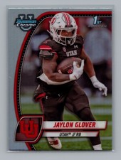 2024 Bowman Chrome University #97 Jaylon Glover 1st Bowman Refractor Utah Utes