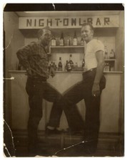 NIGHT OWL GAY BAR (ca. 1950s) Vintage original portrait / pre-Stonewall gay men