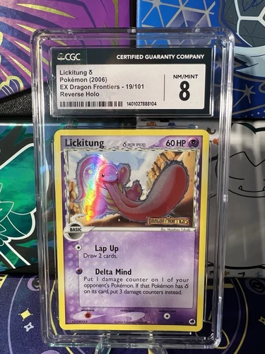 2006 Lickitung Reverse Holo Pokemon CGC 8 Mint EX Dragon Frontiers 19/101