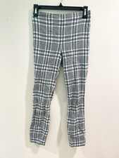 Veronica Beard Green Plaid Mid Rise Skinny Leg Cropped Trouser Pants 2