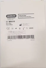 *5-Pack* Silverlon Wound Pad Dressing Antimicrobial Silver 2"x10" Sterile WPD210