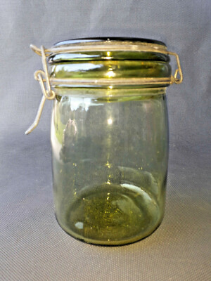 Ancien Bouteille Conserves Bocal L'ideale 1,5 L verre bullé bouchon porcelaine | eBay