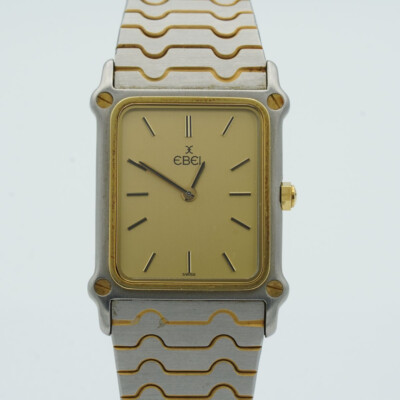EBEL SPORT CLASSIQUE DAMEN UHR 20MM STAHL/GOLD SCHÖNER ZUSTAND