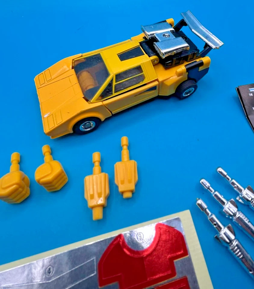 Sunstreaker YELLOW Takara Diakron DK-1 Transformer 1983 Vintage EARLY G1 - Image 2 of 4