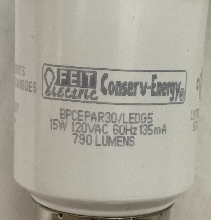 FIET Electric Flood Light Bulb 15W Narrow Floor LED Low Glare Par30/Ledge 5 - Image 4 of 4