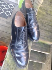 Allen Edmonds Park Avenue Cap-toe Black Leather Oxford Men’s 10 B / 5615