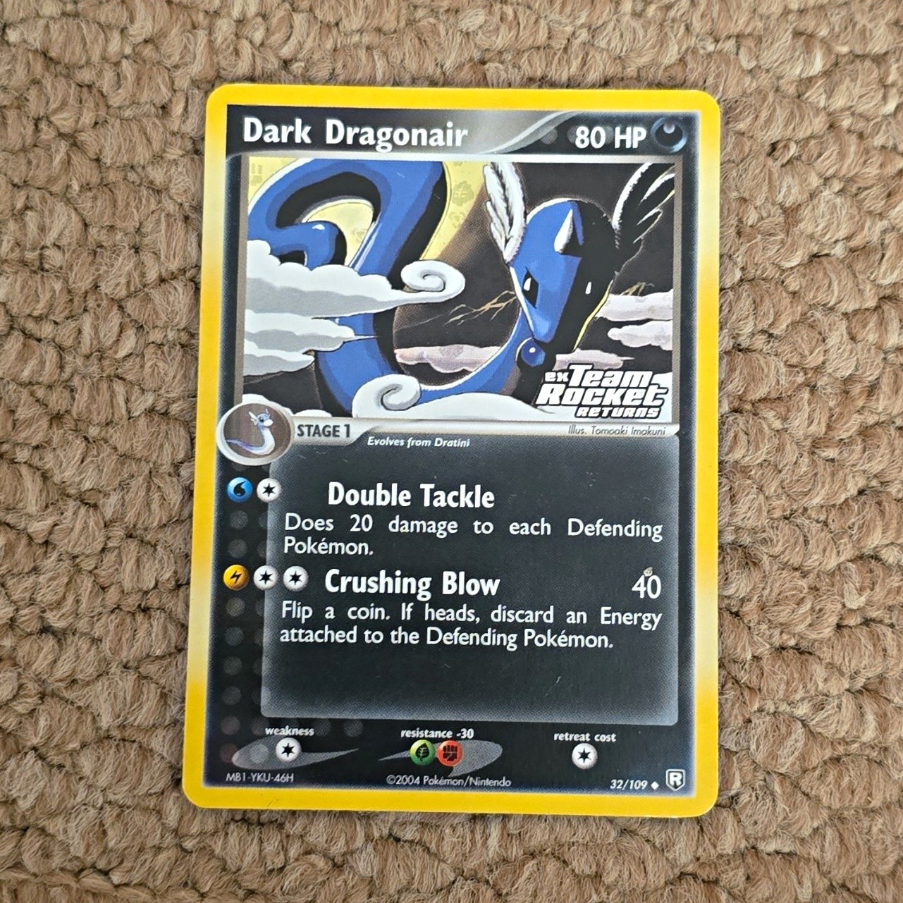 Nintendo Dark Dragonair 32/109 EX Team Rocket Returns Rare Pokémon TCG