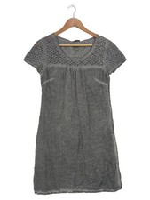 Street One Damen Tunikakleid Gr. 48/3XL Grau Spitze Viskose Casual