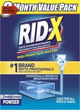 Septic Treatment, Septic Tank Treatment, 3 Month Supply of Powder, 29.4 Oz