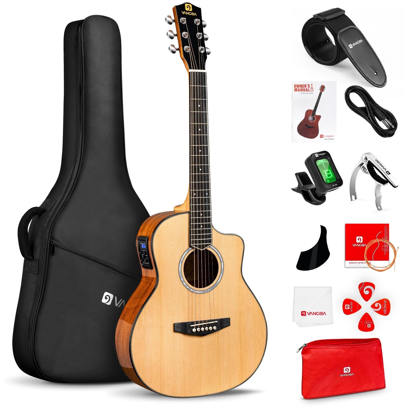 Electric Acoustic Guitar 3 / 4 Size - 36 Inch Acoustic Electric Guitar Cutaway