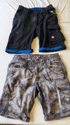 e.s.motion 2020 Short Enzianblau Gr.50 & Cargoshort Ten Sommer oxidschwarz Gr.50