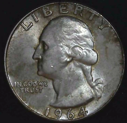 1964-D 25C Washington BU 90% Silver 26stt0205-7