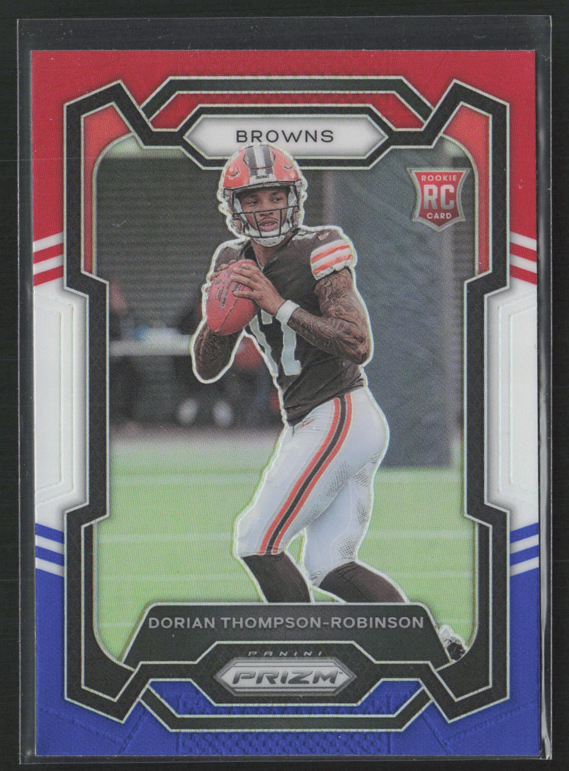 2023 Panini Prizm #322 Dorian Thompson-Robinson Red White and Blue