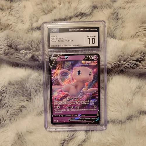 CGC 10 Mew V 060/159 Crown Zenith Full Art Double Rare Pokemon Card
