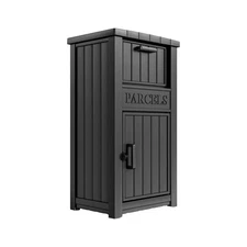 Package Delivery Box for Outside, Large Parcel Drop Box with Lockable Secure,...