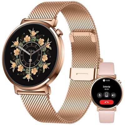 Smart Watch for Women, 7.9mm Ultra Thin 1.32'' AMOLED Screen, Bluetooth Callin...