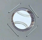 BASEBALL - 1 Gram .999 Fine Pure Silver Bullion Mini Proof Round Coin Bar