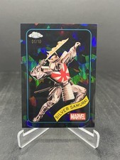 2025 Topps Chrome Sapphire Marvel Silver Samurai Black 01/10 #59