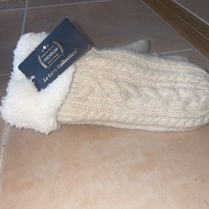 New Le Luxe Collection Ivory /cream Mittens Wool Blend