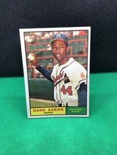 1961 Topps Hank Aaron 415 Ex-nice color -centered ok-Milwaukee Braves 