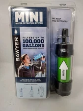 Sawyer Products SP124 MINI Water Filtration System GREEN 1 PACK