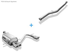  Duplex Racinganlage (mit Soundrohr) für Subaru Impreza GDGG je 2x76mm