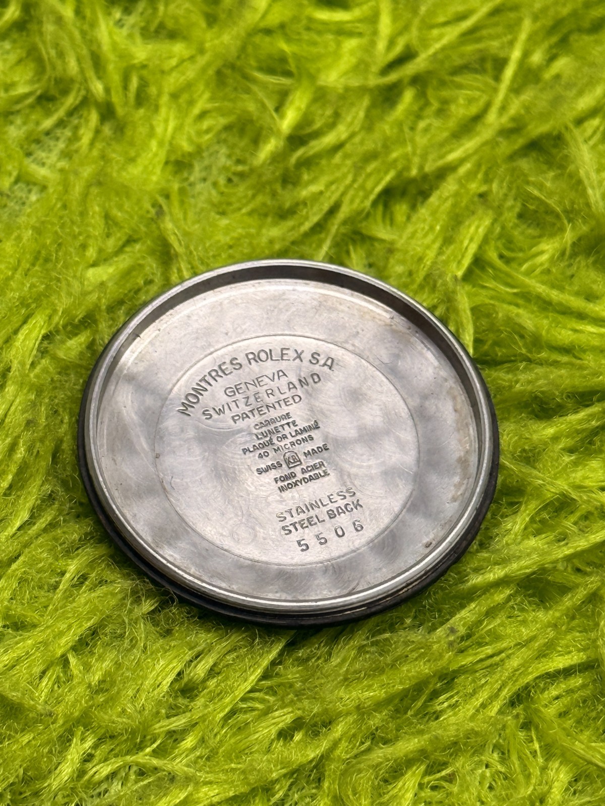 Reference Cover Made 5506 ONLY Swiss Stainless Steel Vintage Back Rolex - VintageWatches.PK Reference Cover Made 5506 ONLY Swiss Stainless Steel Vintage Back Rolex - vintagewatches.pk