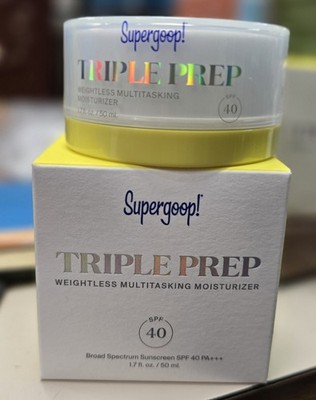 Supergoop Triple Prep Weightless Multitasking Moisturizer SPF 40 1.7 Oz