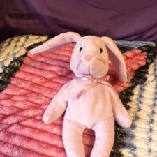 Ty Beanie Babies Floppity Bunny Rabbit Lavender Plush (1996)