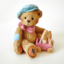 Cherished Teddies Figurine Harrison We're Going Places 3" Enesco 1992 911739