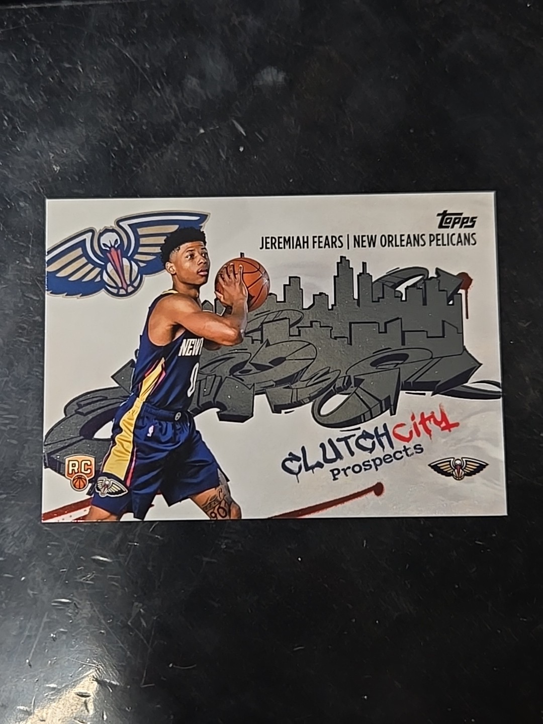 2025-26 Topps Basketball Jeremiah Fears Clutch City Prospects RC #CC-7 Pelicans