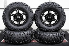 Sportsman 570 27 Quadking Atv Tire 14 Viper Blk Wheel Kit Pol3ca Bigghorn