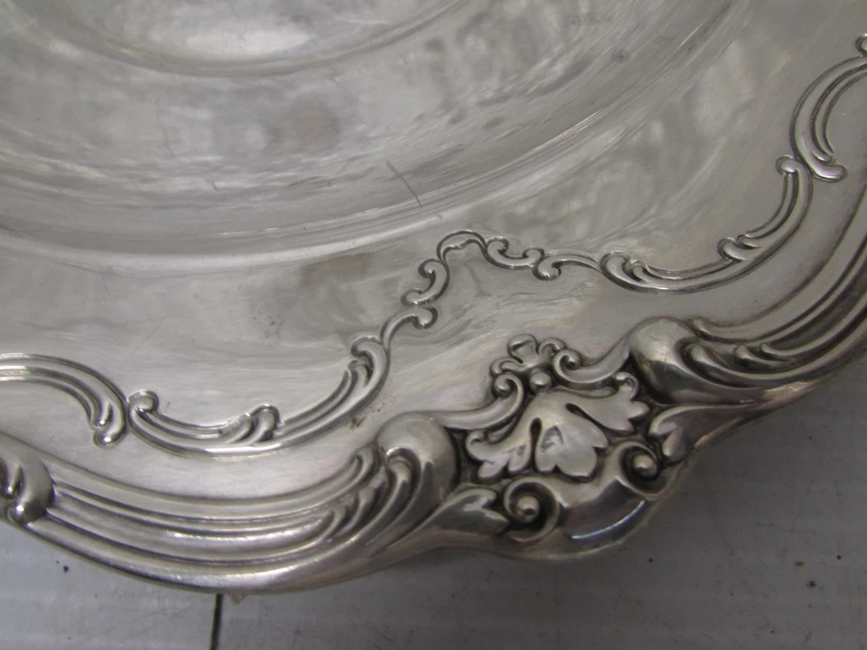 Placa Gorham esterlina en relieve 101/2 pulgadas Foto 2 de 4