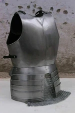 Medieval Gothic Breastplate Armor Cuirass With Tassets Larp Cosplay Costume