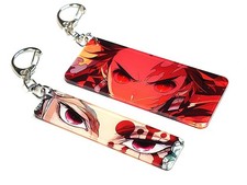 Demon Slayer Acrylic Keychains 2 Pack High Quality Sunlight Illuminated Eyes