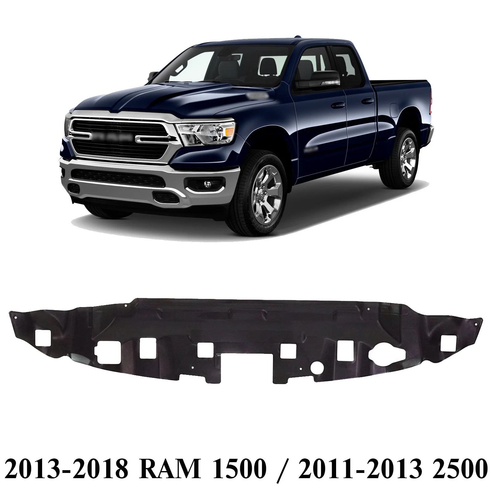 NEW Front Radiator Support Cover For 2013-2018 RAM 1500 / 2011-13 2500 CH1224110