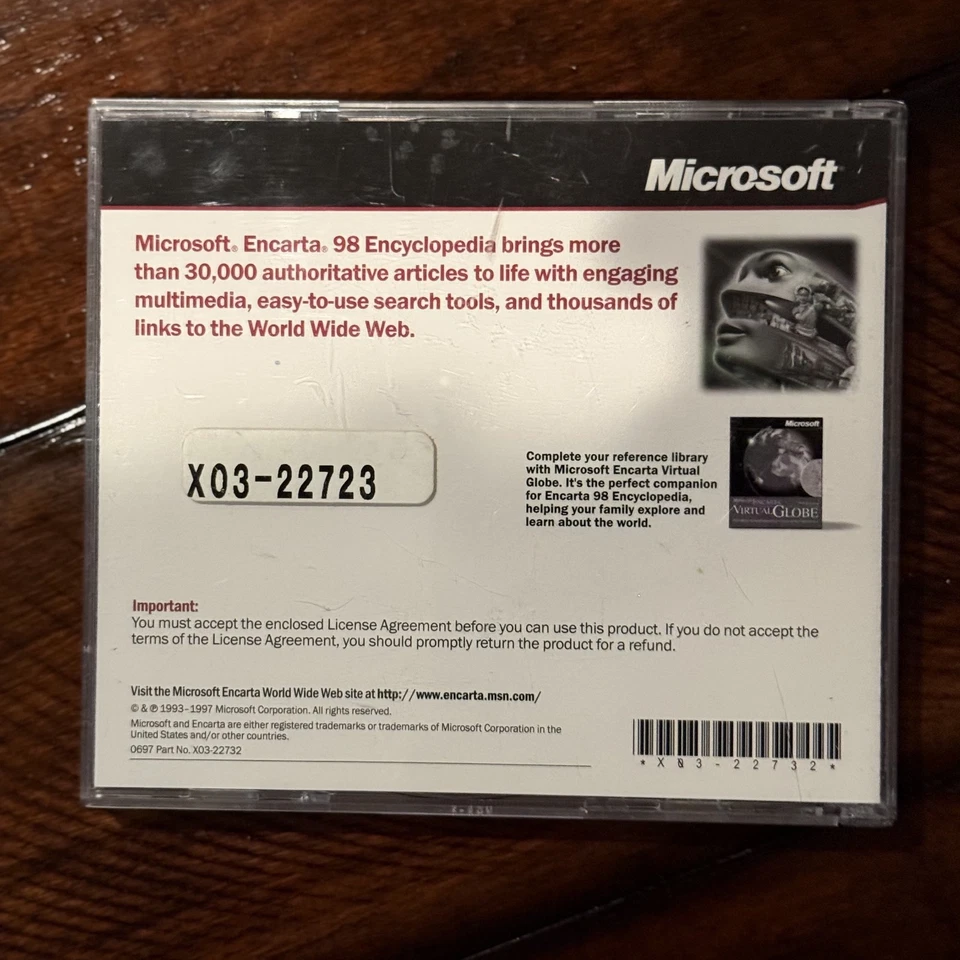 Microsoft Encarta 98 Encyclopedia PC - 2 CD's in one  - VG - Ships Same Day - Image 4 of 4