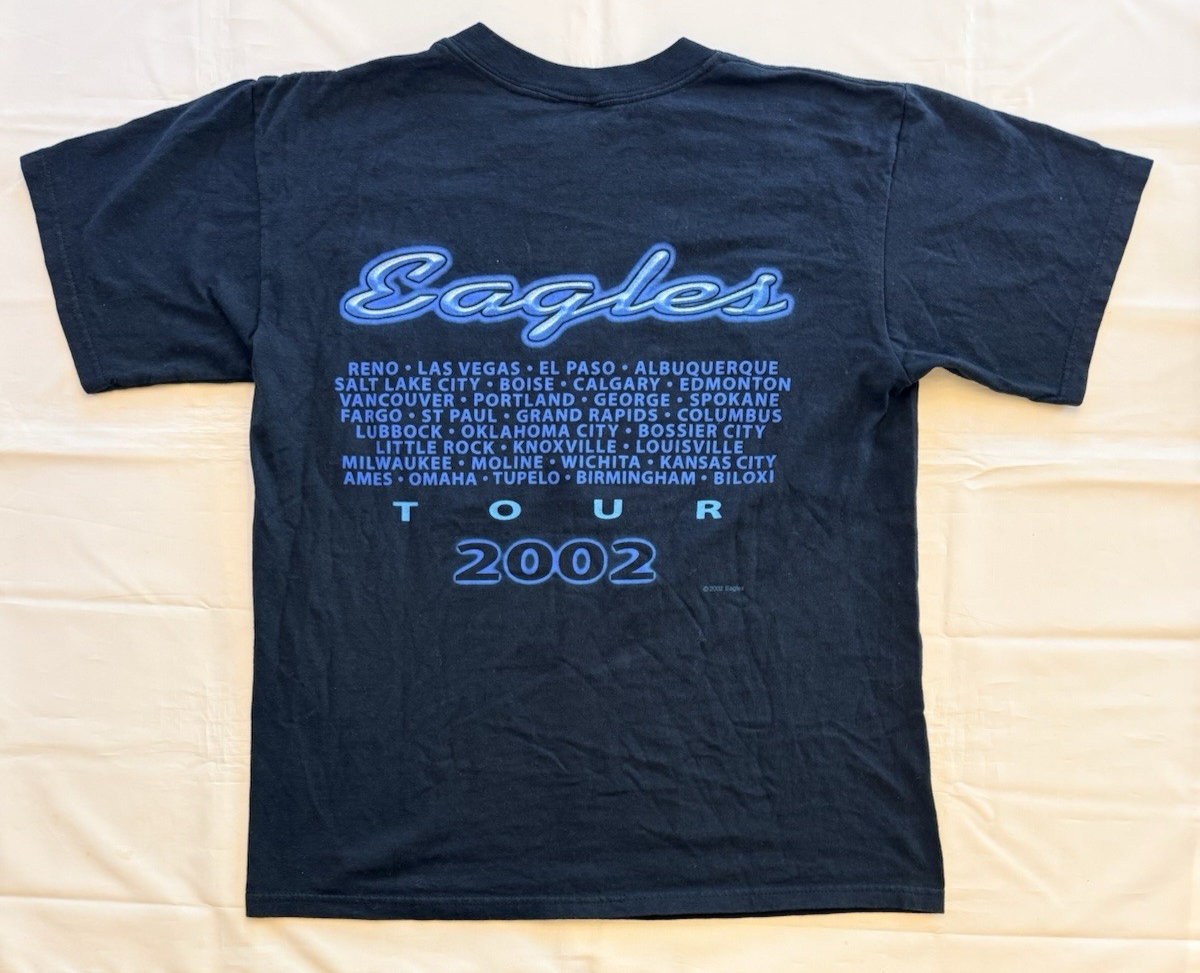 Vintage 2002 The Eagles Hotel California Concert Tour w/ Dates T 
