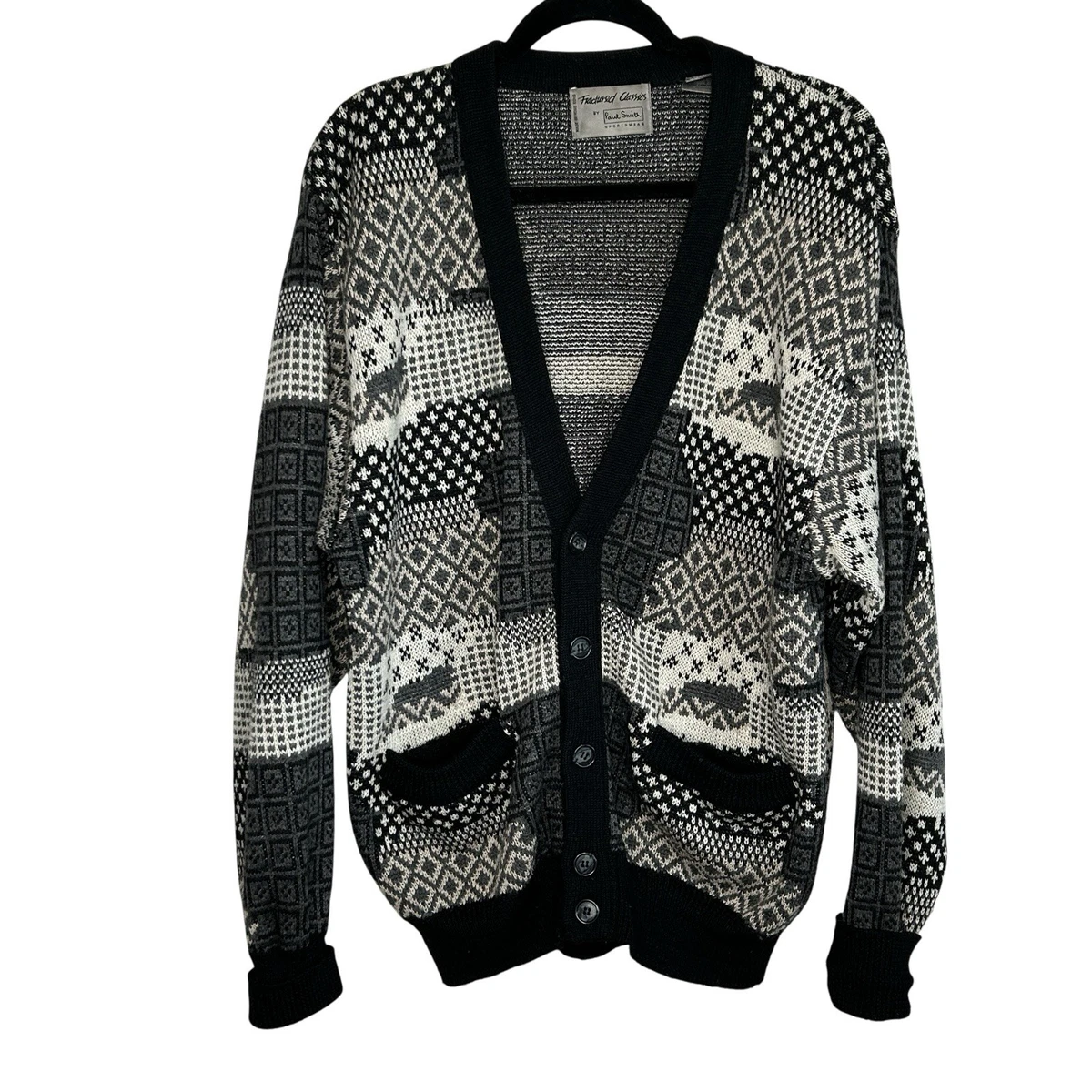 Cardigan Noir Rayé Paul Smith Pour Homme - Taille XS - Neuf Sans étiquettes