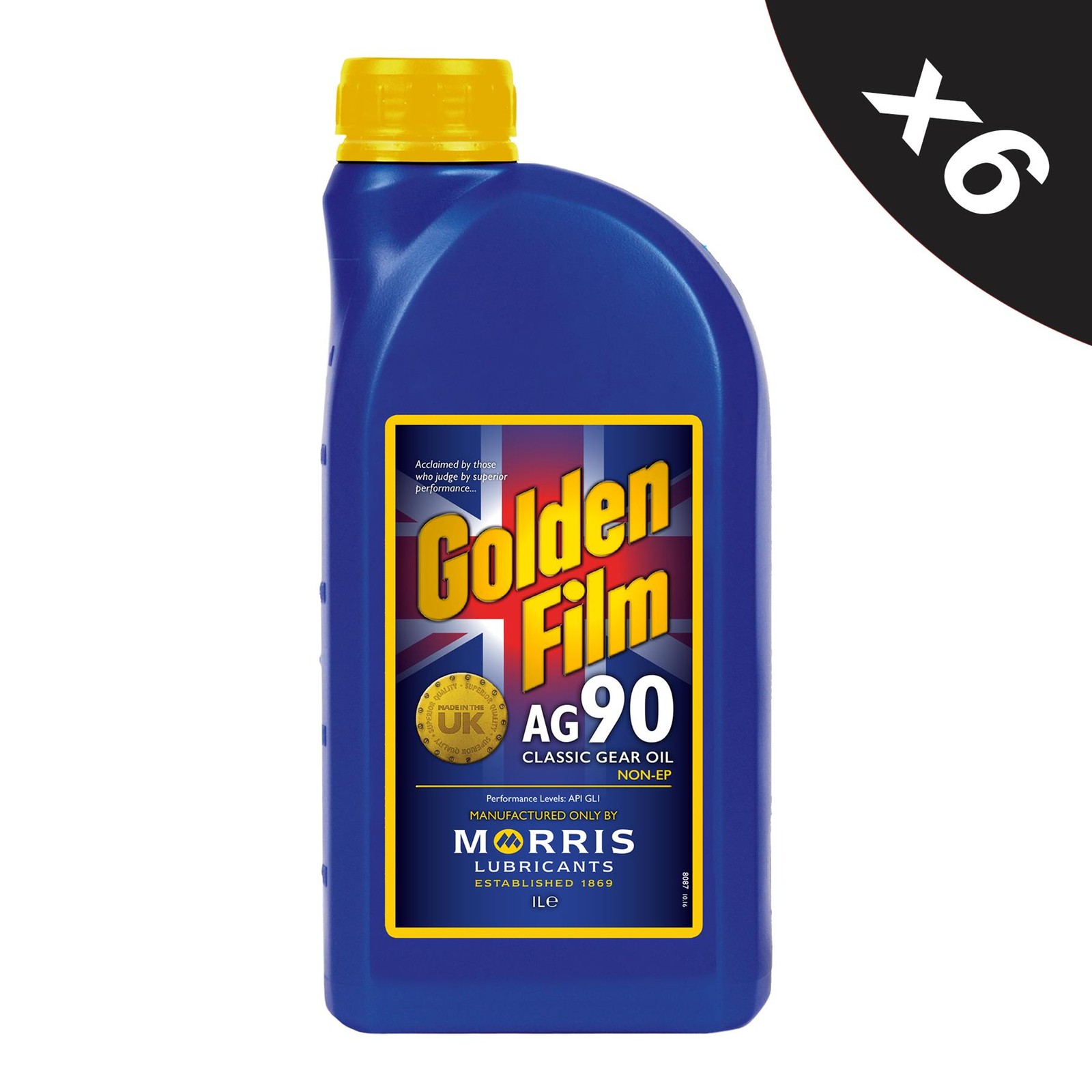 6x MORRIS Golden Film AG90 Classic Gear Oil Mineral Transmission Oil - 1L