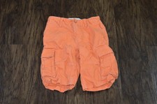 Gap Boys Cargo Short Size 8 Adjustable Orange Khaki Pockets School Dress Casual