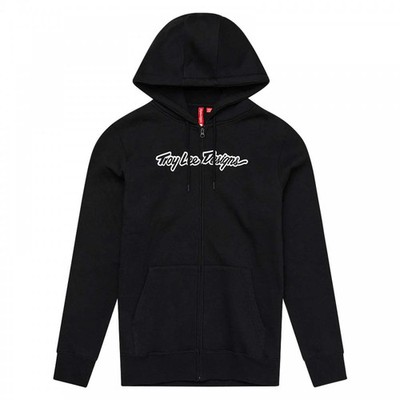 Troy Lee Designs Hoodie mit Reißverschluss - SIGNATURE (schwarz)