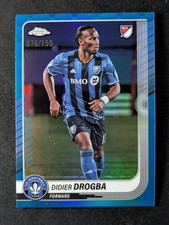 2025 Topps Chrome MLS DIDIER DROGBA 76/150 Blue Refractor Montreal Impact #131